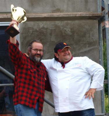 Die Pokal�bergabe